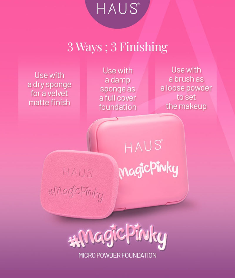 MAGIC PINKY MICRO POWDER FOUNDATION BY HAUS COSMETICS