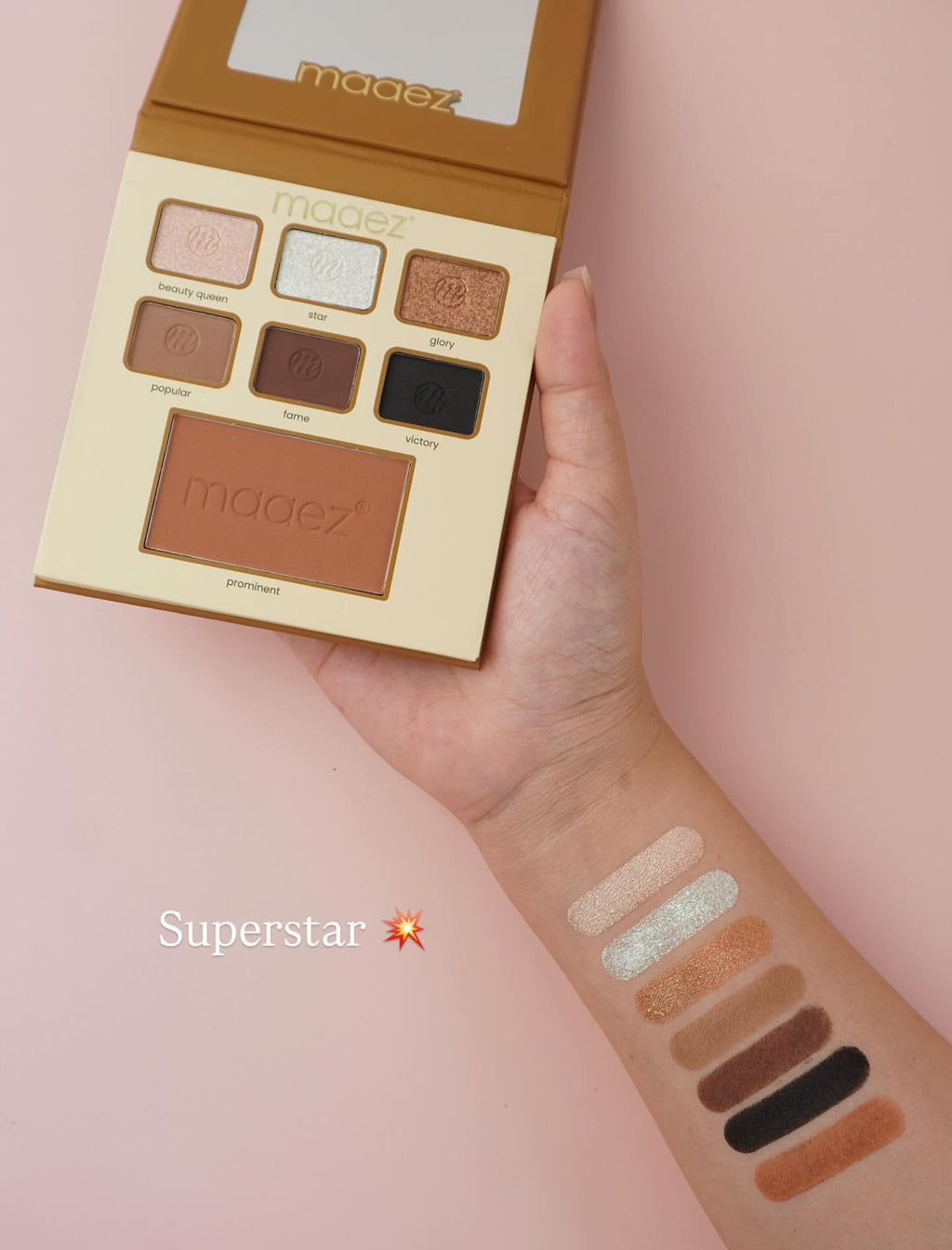 MAAEZ 2 IN 1 EYESHADOW & BLUSH PALETTE