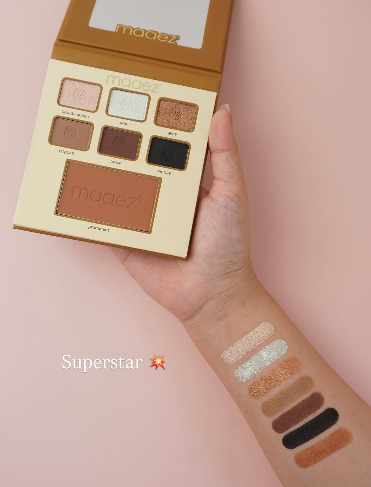 MAAEZ 2 IN 1 EYESHADOW & BLUSH PALETTE