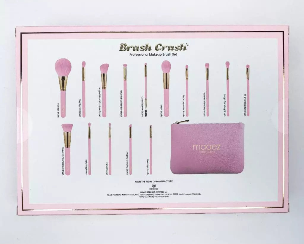 ️MAAEZ BRUSH CRUSH PROFESSIONAL MAKEUP BRUSH SET