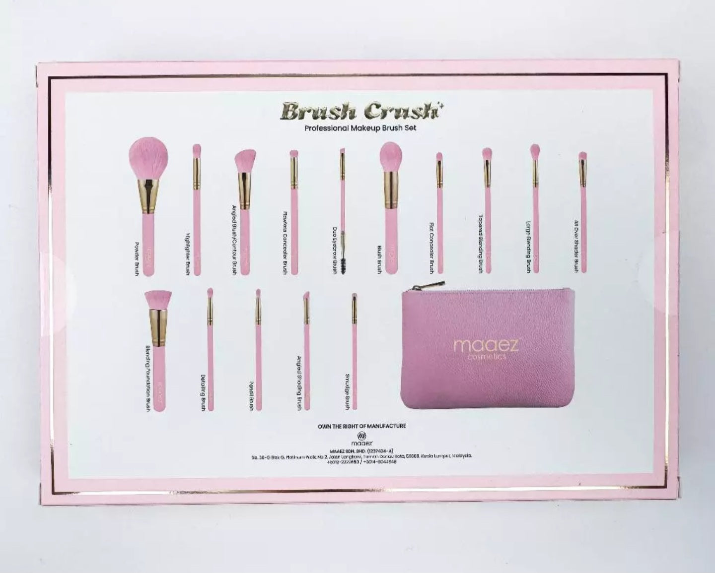 ️MAAEZ BRUSH CRUSH PROFESSIONAL MAKEUP BRUSH SET