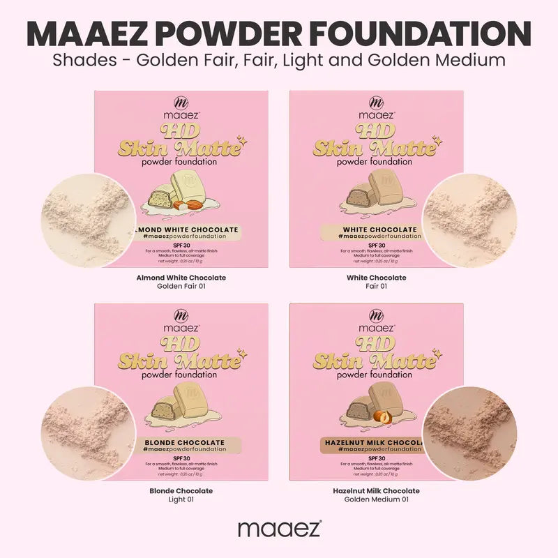 MAAEZ COSMETICS HD SKIN MATTE POWDER FOUNDATION