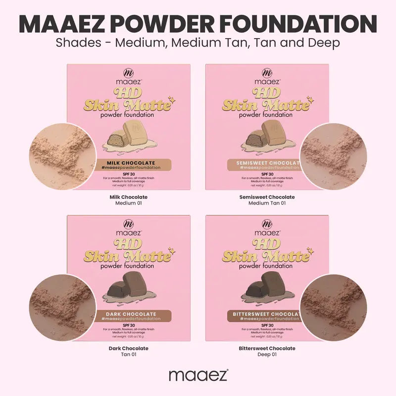 MAAEZ COSMETICS HD SKIN MATTE POWDER FOUNDATION