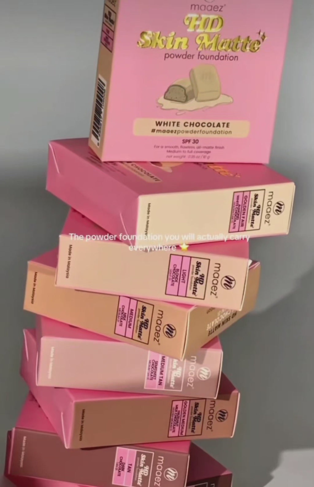 MAAEZ COSMETICS HD SKIN MATTE POWDER FOUNDATION
