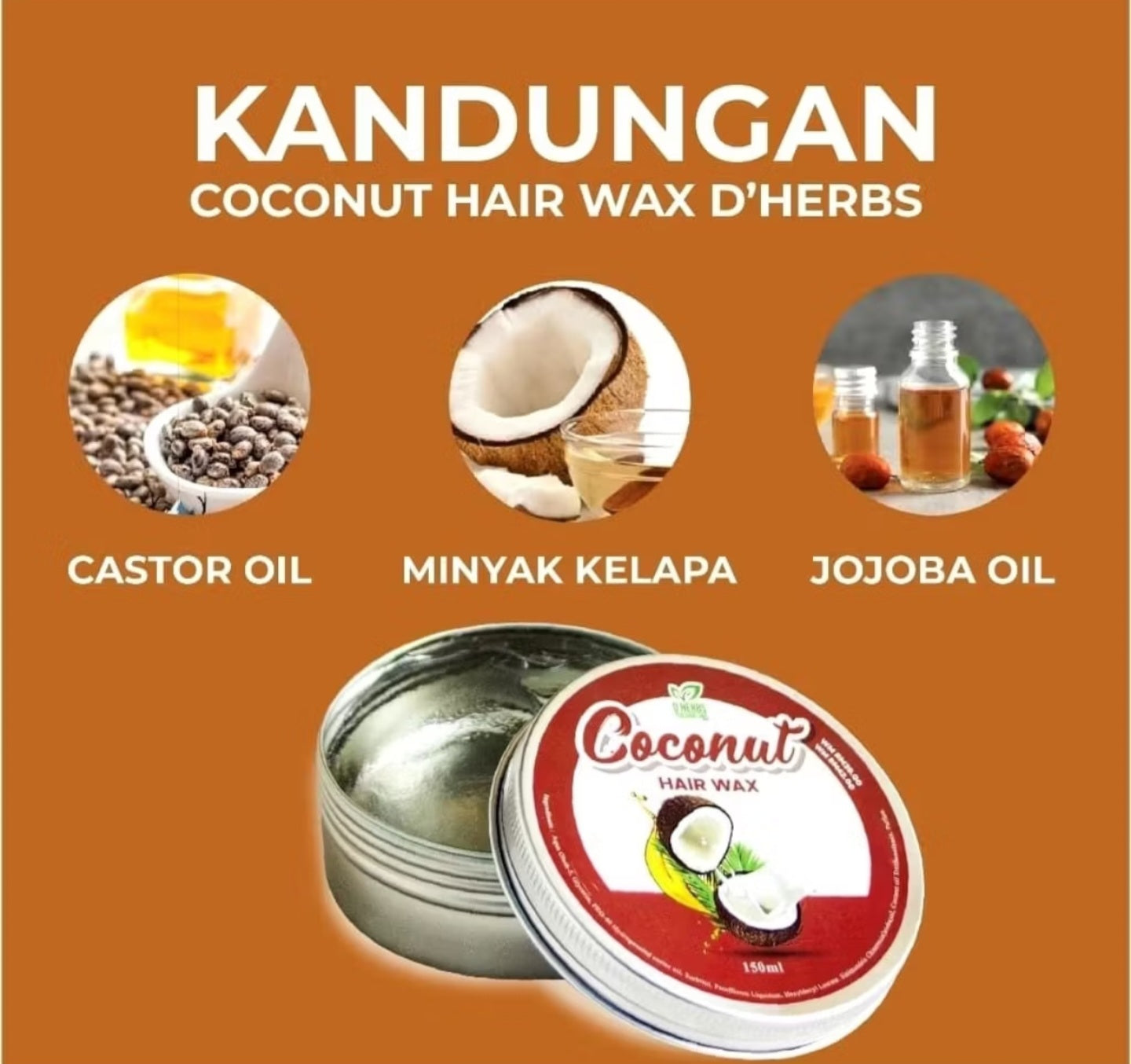 DHERBS COCONUT HAIR WAX