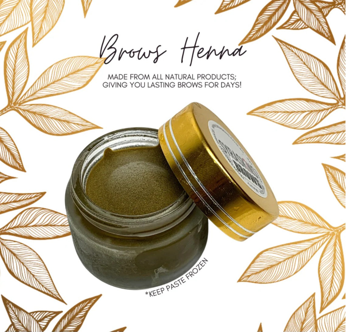 SYRASKINS INAI KENING ALAMI / NATURAL EYEBROW HENNA PASTE (NEXT DAY DELIVERY)
