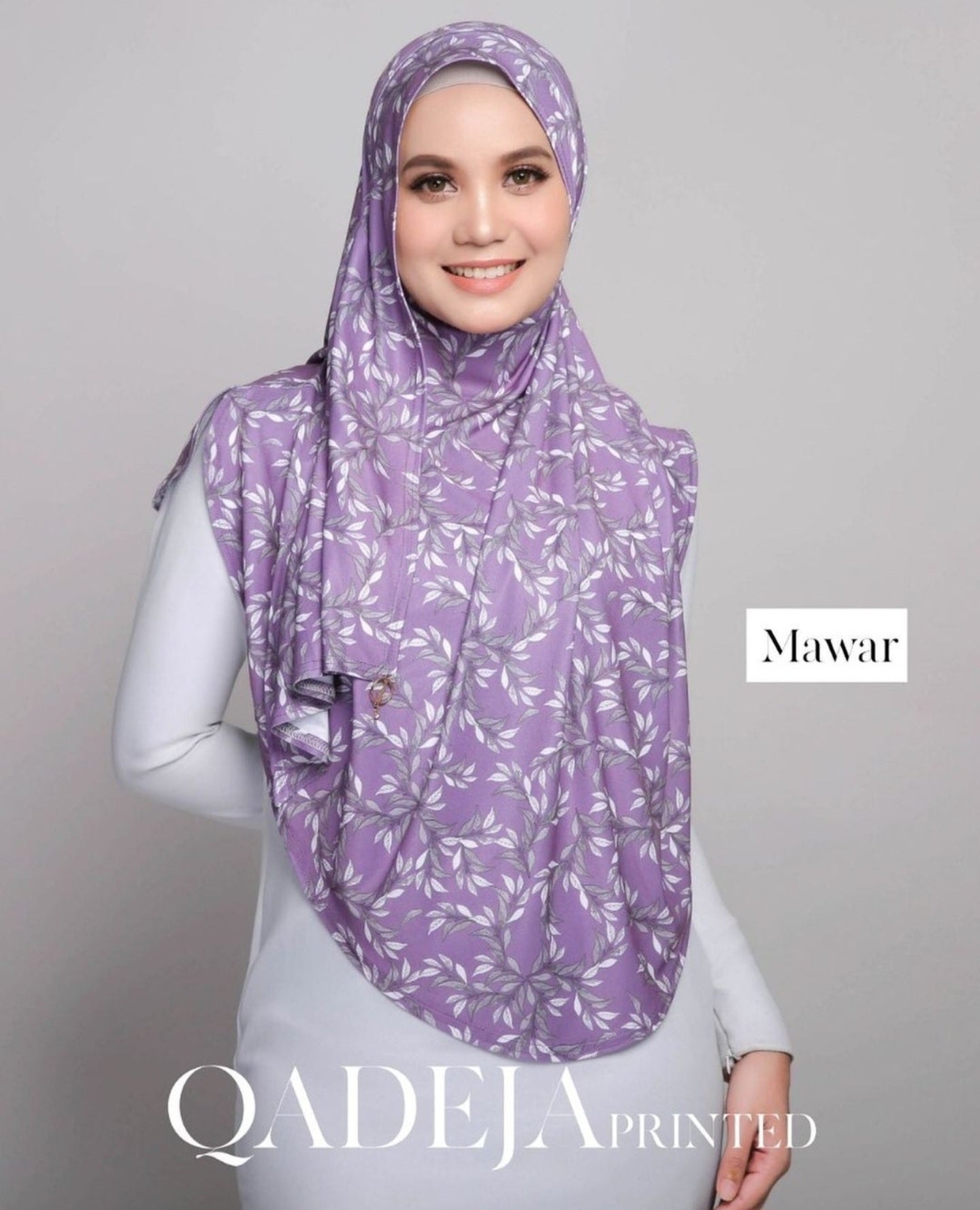 QADEJA PRINTED INSTANT HIJAB BY THE GRANDAHLIA