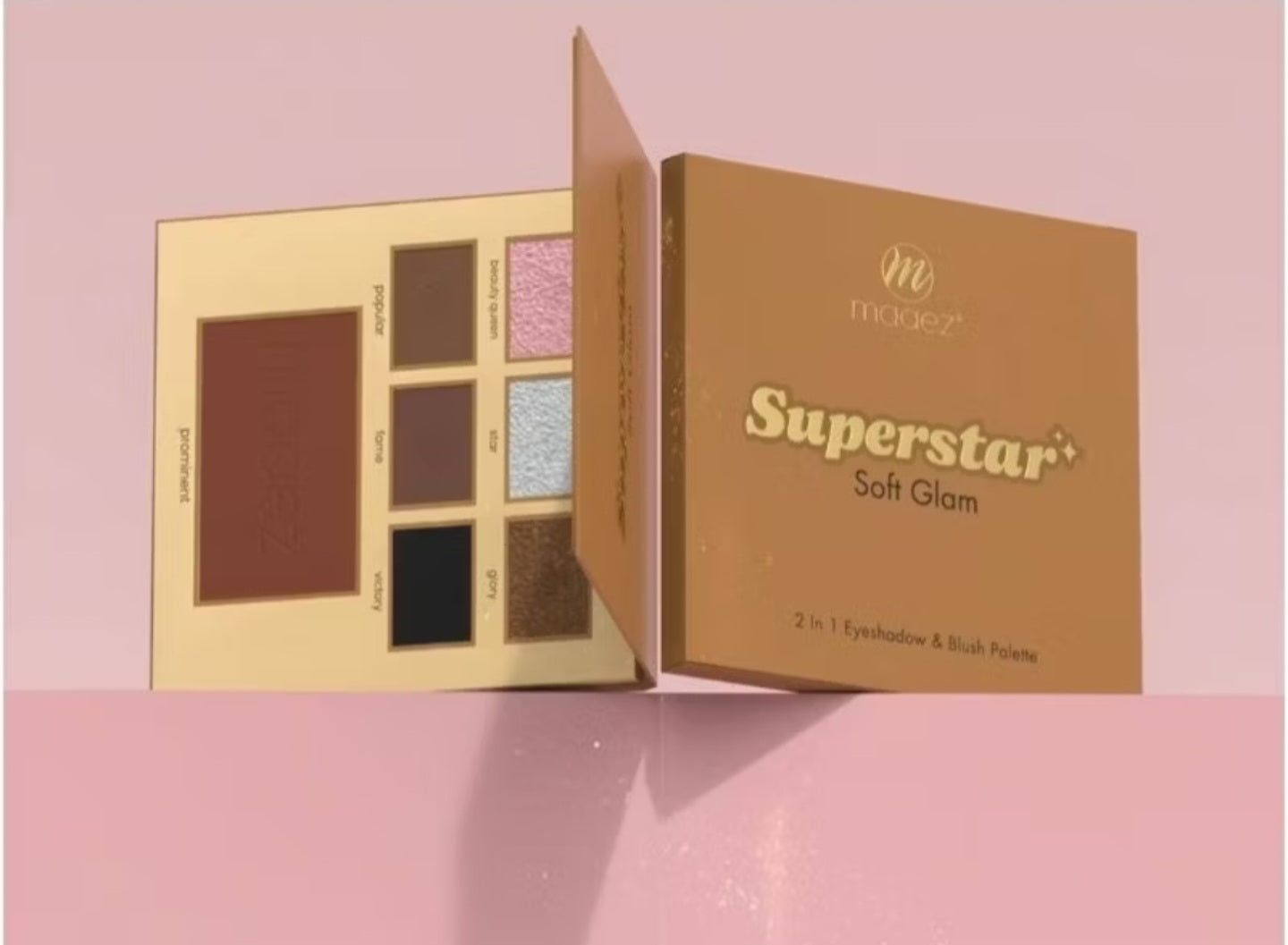 MAAEZ 2 IN 1 EYESHADOW & BLUSH PALETTE