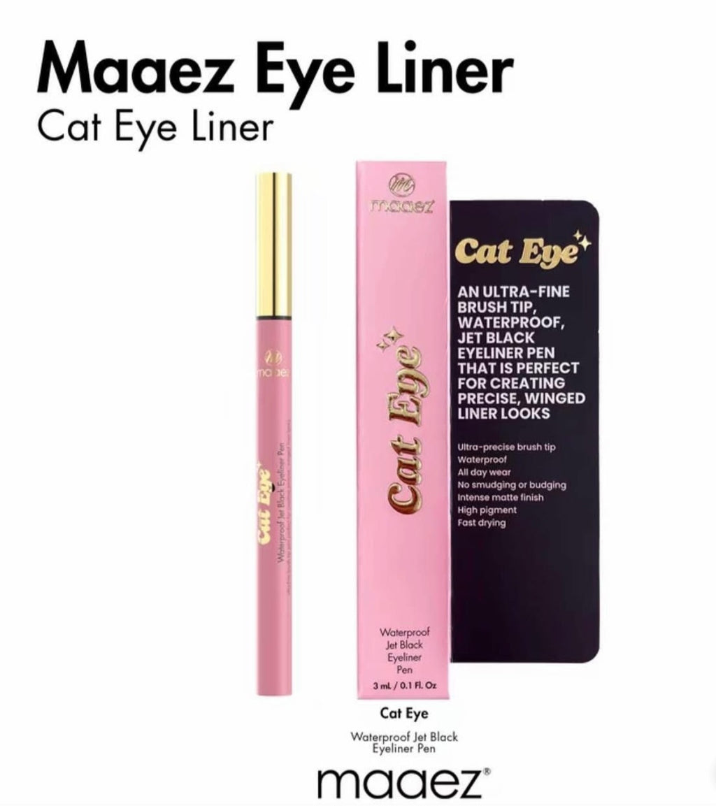 MAAEZ CAT EYE WATERPROOF JET BLACK EYELINER PEN