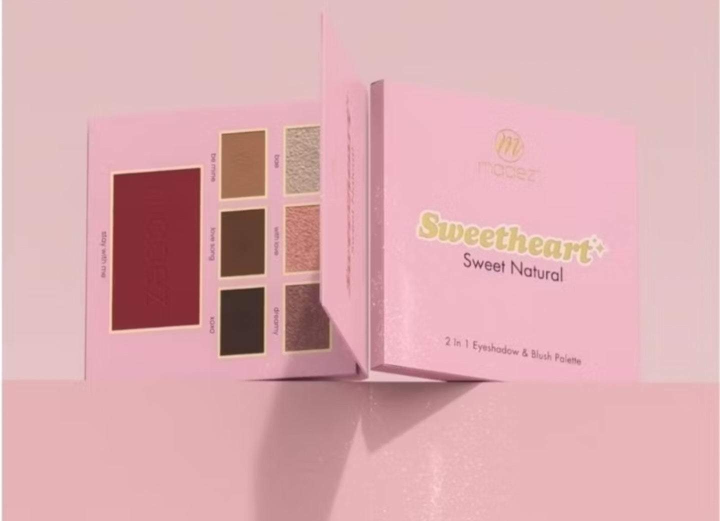 MAAEZ 2 IN 1 EYESHADOW & BLUSH PALETTE