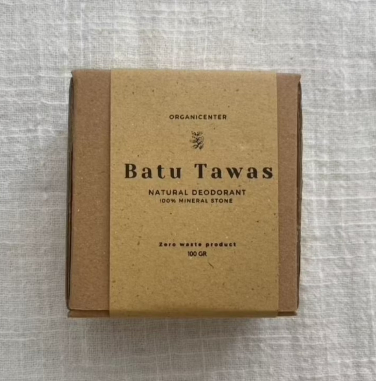 BATU TAWAS NATURAL DEODORANT 100% MINERAL STONE