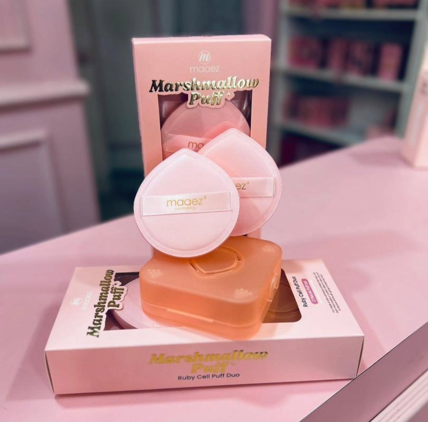 🇸🇬 MAAEZ MARSHMELLOW RUBY CELL PUFF DUO (NEXT DAY DELIVERY)
