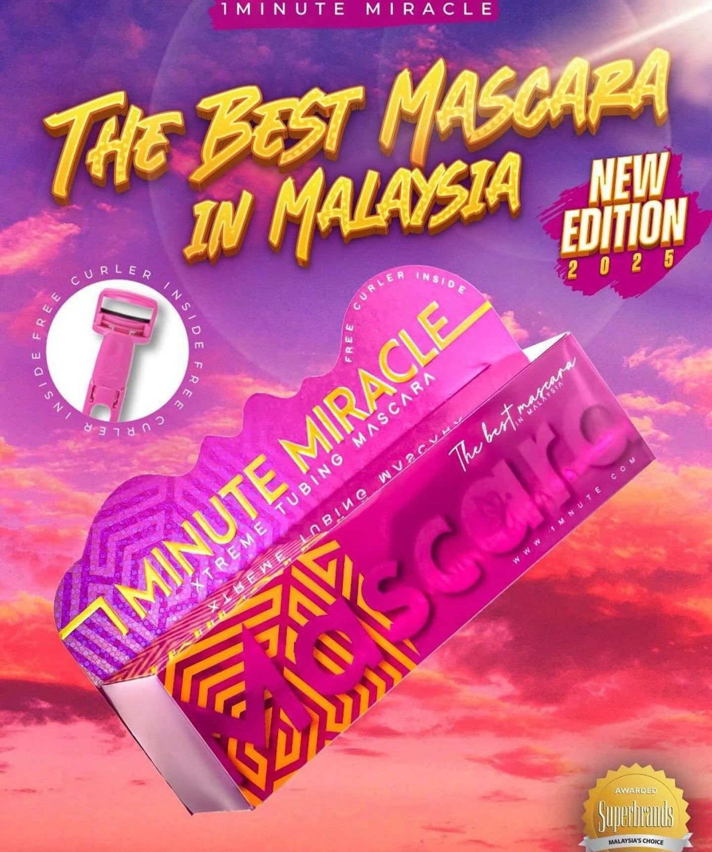 NEW 2025 ONE MINUTE MIRACLE XTREME TUBING MASCARA