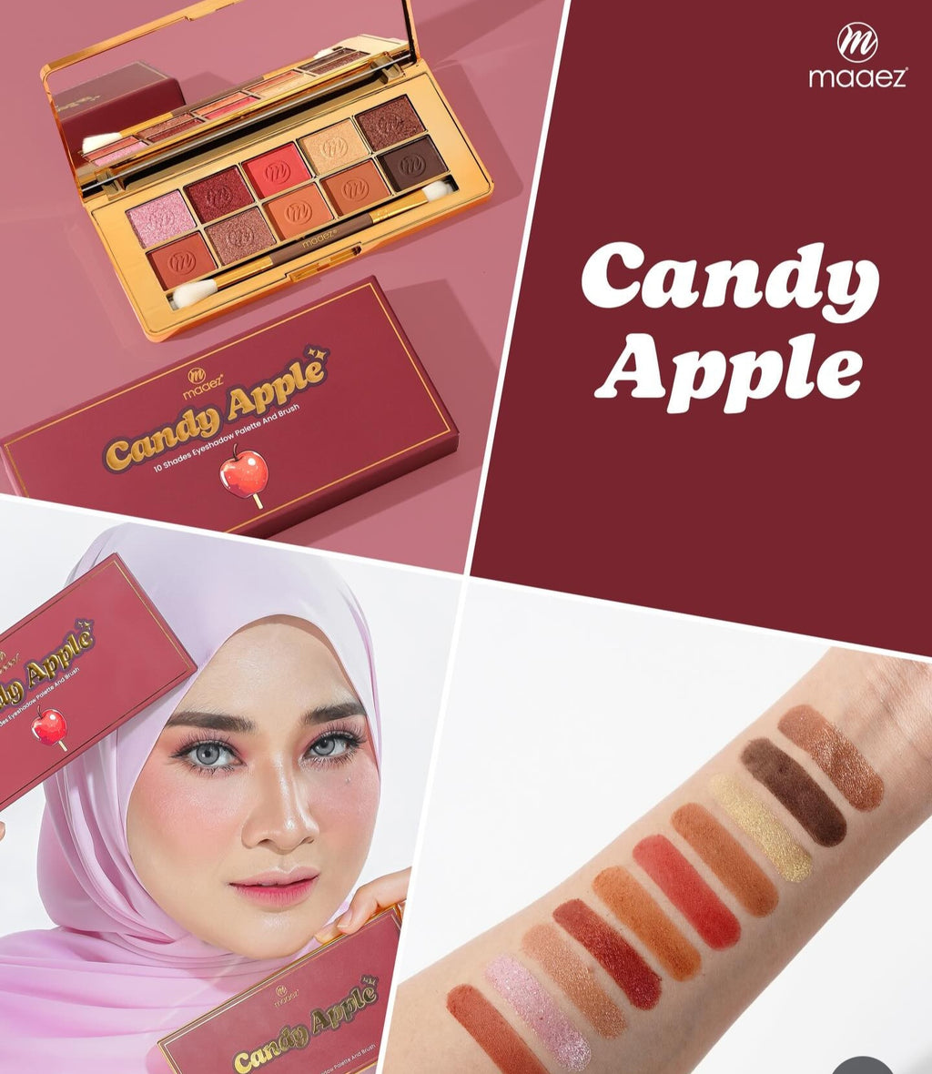 MAAEZ 10 SHADES EYESHADOW AND BRUSH PALETTE