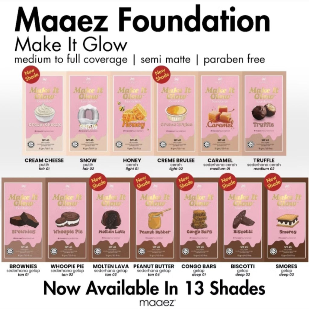 MAAEZ SPF45 MAKE IT GLOW FOUNDATION