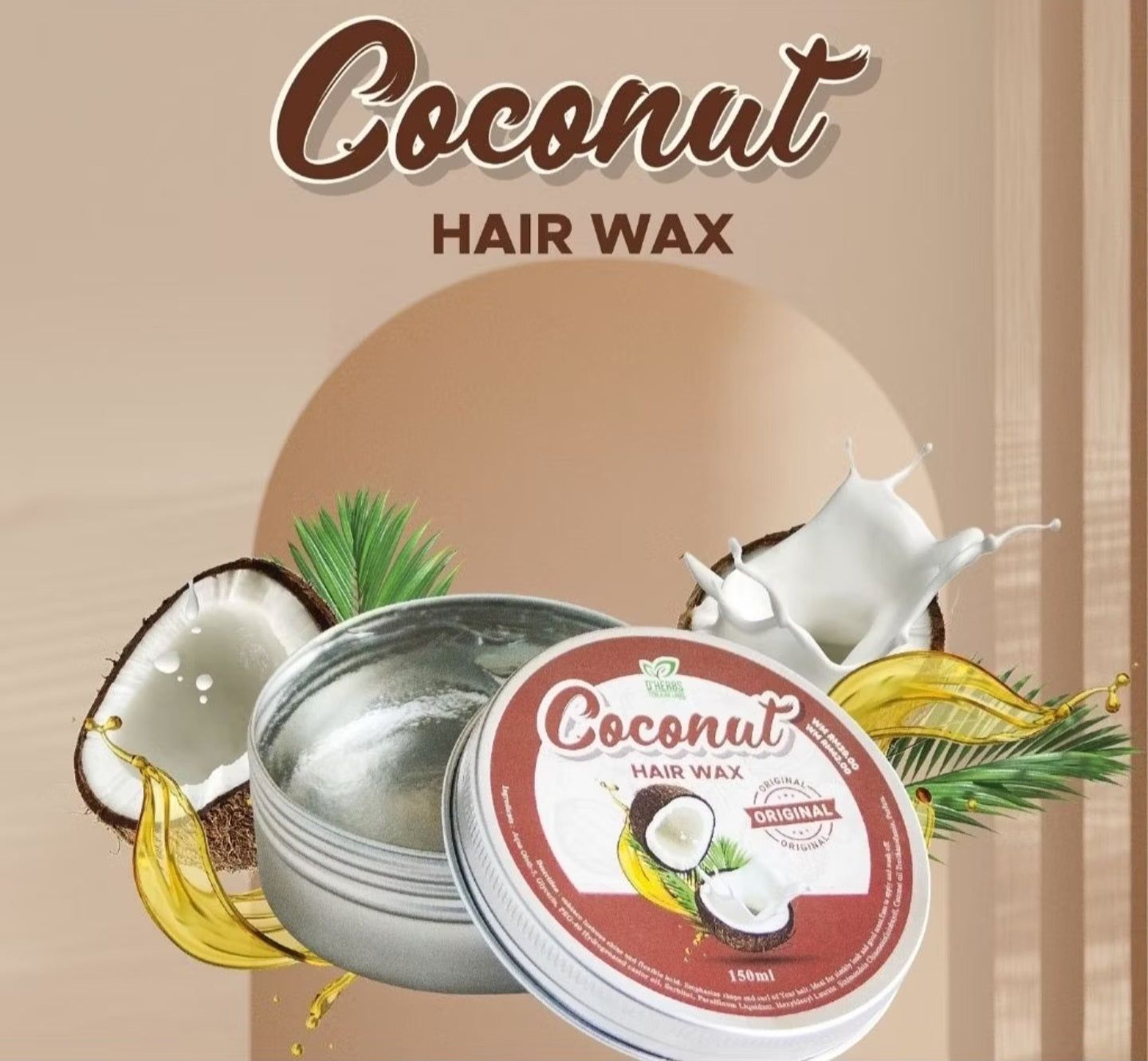 DHERBS COCONUT HAIR WAX