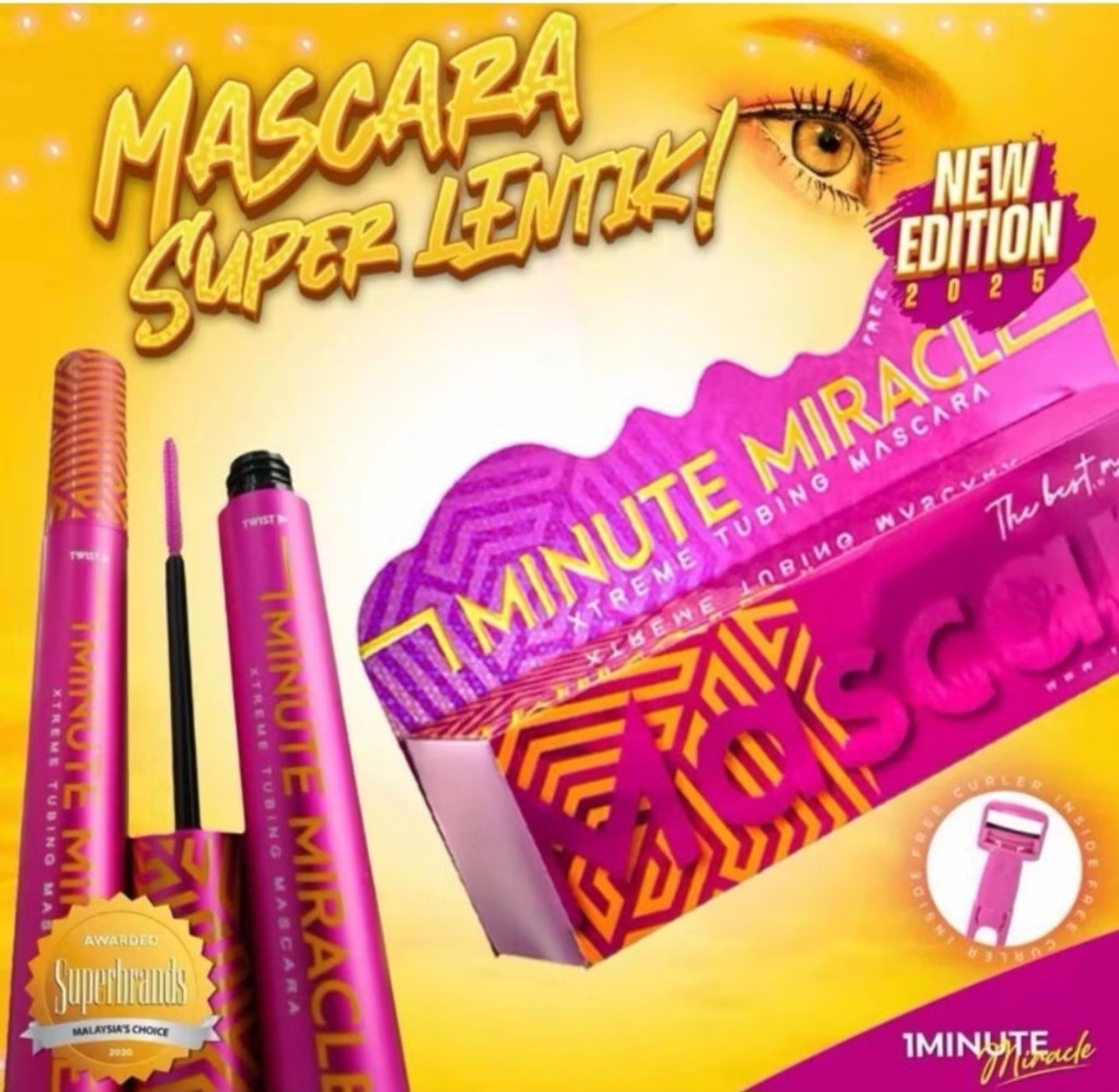 NEW 2025 ONE MINUTE MIRACLE XTREME TUBING MASCARA