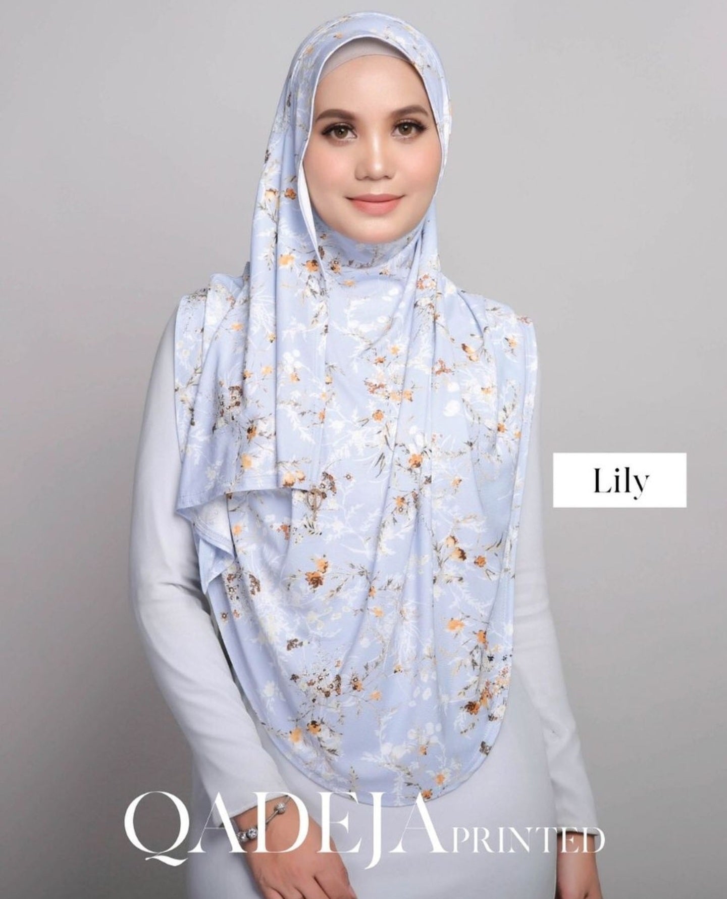 QADEJA PRINTED INSTANT HIJAB BY THE GRANDAHLIA