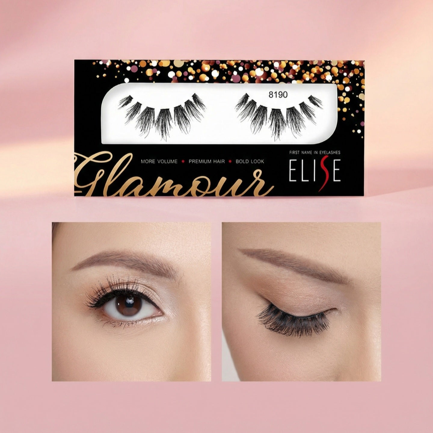 ELISE GLAMOUR SERIES EYELASHES CODE 8190