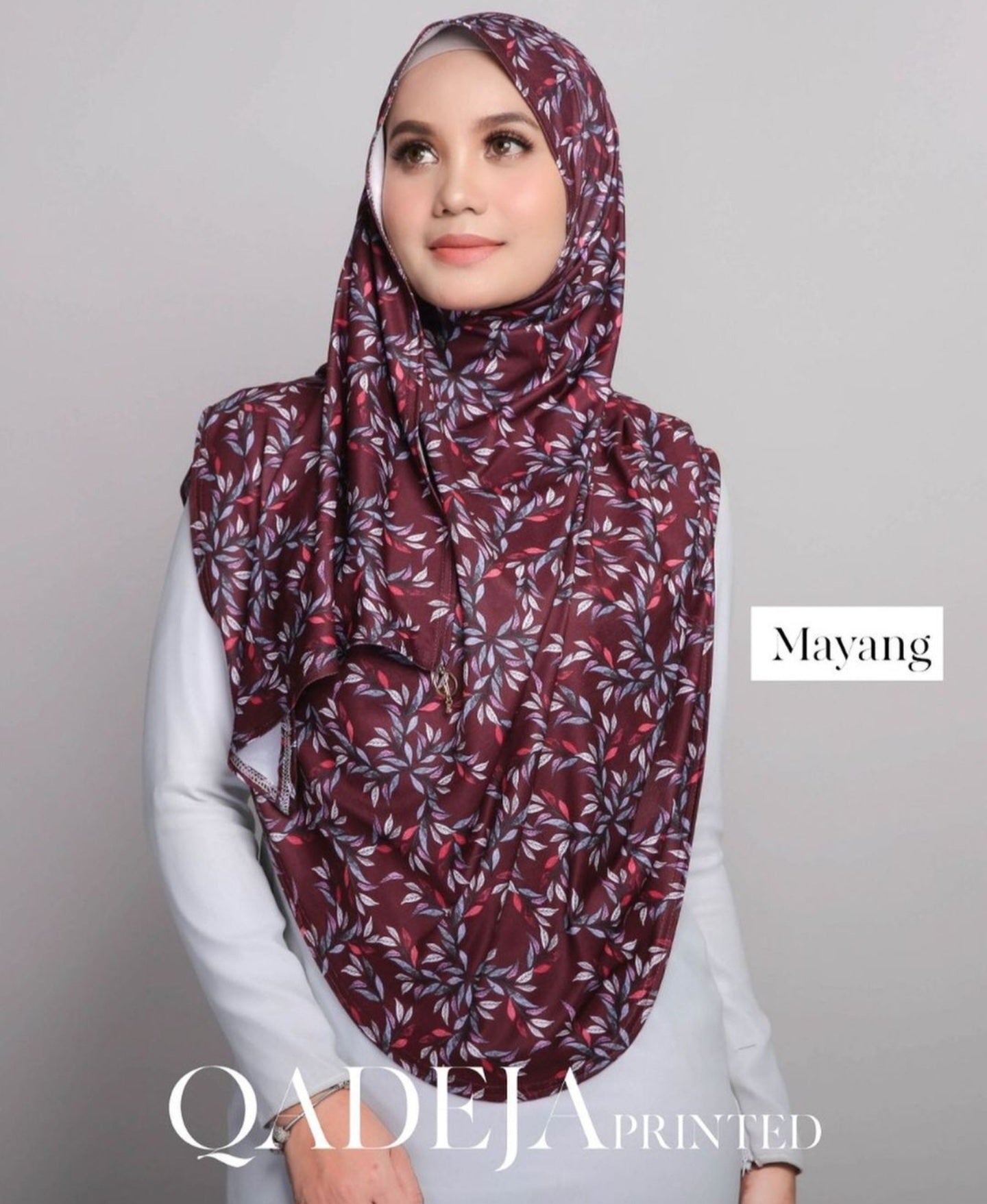 QADEJA PRINTED INSTANT HIJAB BY THE GRANDAHLIA